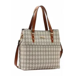 Destaque Bolsa Feminina Chenson Original Geométrica Saco 3484849